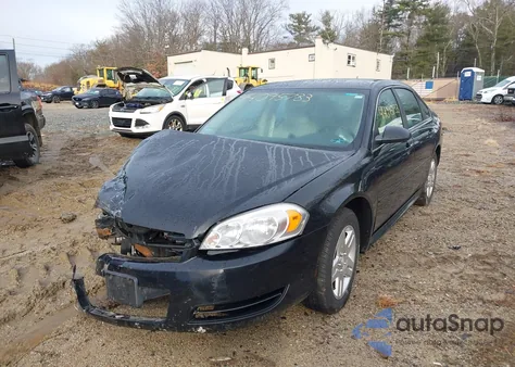 2012 Chevrolet Impala Lt из США, поврежденный, VIN 2G1WG5E3XC1254936